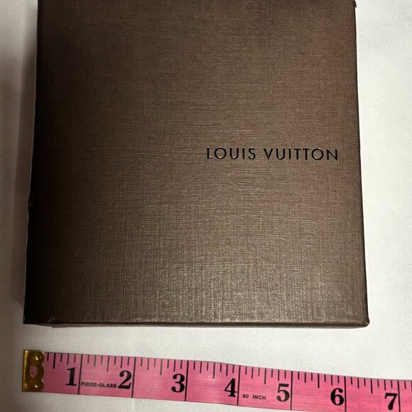 Louis Vuitton Empty Slide Box Brown 6 Inches EUC - Picture 1 of 8